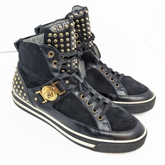 Versace studded high top sneakers - Picture 16 of 16